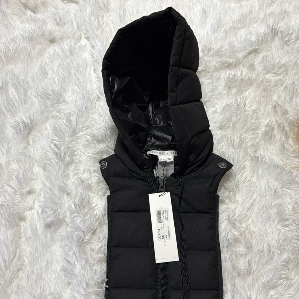 Veronica Beard Hooded Dicky Black O/S NWT